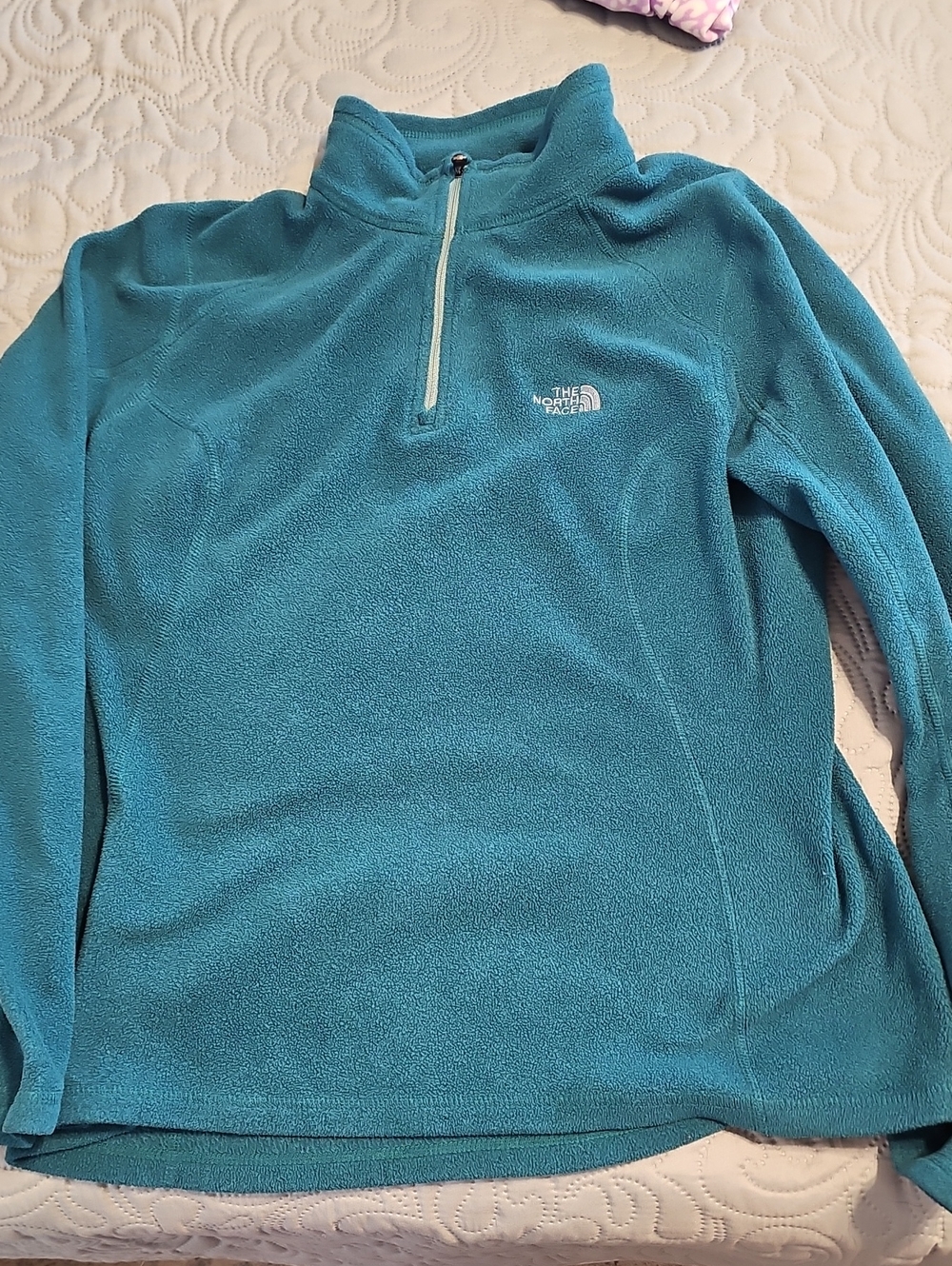 The North Face Women’s Teal Half-Zip Fleece Pullover